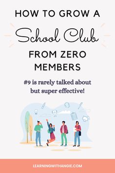 the text how to grow a school club from zero members