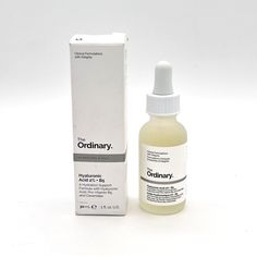 NEW The Ordinary Hyaluronic Acid 2% + B5 Moisturizing Serum - 30ml 1 fl oz We strive to provide you with great name brands at a fraction of the original retail price. We ship with cleared payment. We weigh each item to provide you with the most affordable shipping options. We try to package each item to make sure it arrives as promised at the lowest cost.    Please ask any questions before purchase. We strive to provide you the most accurate and honest description as possible.  If you purchase an item from us and it is not as described, please reach out to us so we can make it right before you leave neutral or negative feedback. Antioxidant Serum The Ordinary, The Ordinary Aloe 2% + Nag 2% Solution, The Ordinary Salicylic Acid 2% Anhydrous Solution, The Ordinary Euk 134 0.1%, The Ordinary Soothing & Barrier Support Serum, The Ordinary Hyaluronic Acid, Moisturizing Serum, Hyaluronic Acid, Anti Aging Skin Care