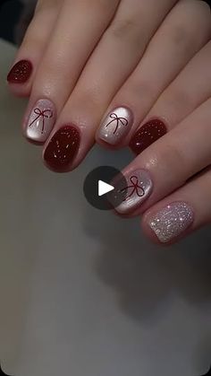 Sns Nails Designs, Sns Nails, Health And Beauty Tips, Perfect Nails, Holiday Nails, Red Nails, Short Nails, Glitter Nails