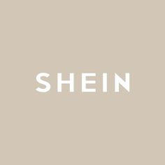 the word shein written in white on a beige background