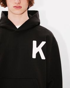 'KENZO Lucky Tiger' oversized hoodie.
Light soft unbrushed molleton.
Genderless.
K letter embroidered at chest.
Full rich chain stitch embroidery technic. Oversized Hoodie With Letter Embroidery For Winter, Oversized Hooded Sweatshirt With Embroidered Logo, Oversized Winter Hoodie With Letter Embroidery, Oversized Hoodie With Letter Embroidery, Oversized Hoodie With Letter Embroidery For Streetwear, Black Hoodie With Letter Embroidery For Streetwear, Oversized Hooded Hoodie With Embroidered Logo, Oversized Hoodie With Embroidered Logo For Winter, Oversized Winter Hoodie With Embroidered Logo