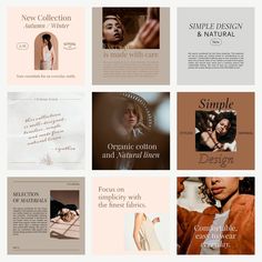 several different types of brochures are shown in this image, including one for women and the other for men