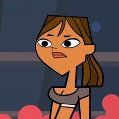 a cartoon girl with an angry look on her face