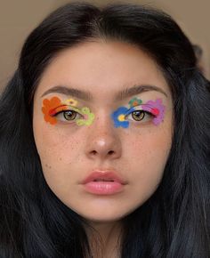 Artsy Makeup, Pride Makeup, Face Art Makeup, Makeup Board, Nail Colours, Art Makeup