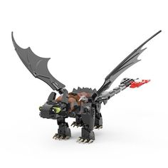 a lego dragon is shown on a white background