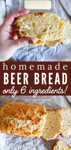 homemade beer bread is an easy and delicious treat