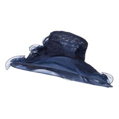 Lace Covered Wide Organza HatMade of 100% polyester.One size fits most women with an inner elastic adjustable tie, fitting up to 7 1/4.Inner satin hatband.Adult/Women.Crown measures 4 inches deep.Brim measures 7 inches wide.Hand wash only.Imported. Woman's fashionable wide brim organza hat for special events.Cylindrical top crown.2 flowers are accented on one side.Lace covered wide brim.Ruffled brim is easily shapeable.Brim can be downturned or upturned.Our lacey organza hat is an excellent head Dressy Hats, 2 Flowers, Natural Gold, Outdoor Events, Hat Band, Custom Hats, Kentucky Derby, Wide Brimmed, Garden Party