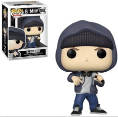 a pop vinyl figure is shown in front of a box