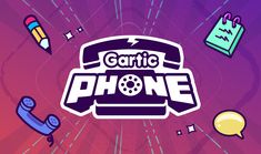 the game phone logo surrounded by various items