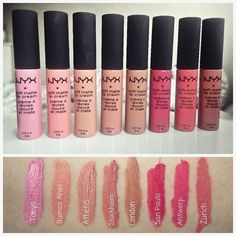 They're here! #nyxcosmetics #nyxmatte #nyxlipstic for more findings pls visit www.pinterest.com/escherpescarves/ Nyx Soft Matte Lip Cream, Nyx Soft Matte, Nyx Lip, Soft Matte Lip Cream, Nyx Makeup, Matte Lip Cream, Makeup To Buy, Makeup Obsession