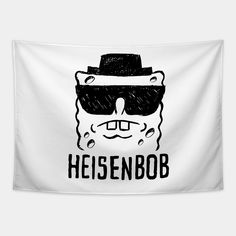 HeisenBob – Heisenberg SpongeBob Breaking Bad Parody. He is a really good cook …of Crabbypatties! -- Choose from our vast selection of tapestries to match with your desired size to make the perfect custom tapestry. Pick your favorite: Movies, TV Shows, Art, and so much more! Available in small, medium, large. Perfect for decorations in apartments, bedrooms, and dorm rooms. Funny Flags, Pixel Art Grid, Sponge Bob, Fun Cooking, Breaking Bad, Custom Tapestry, Apartments Bedrooms, Dorm Rooms, Room Inspo