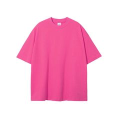 A-137-rose Oversized Pink T-shirt For Streetwear, Oversized Short Sleeve Solid Color Shirt, Oversized Solid Color Short Sleeve Shirt, Oversized Solid Color Crew Neck Shirt, Basic Oversized Solid Color Top, Oversized Basic Solid Color T-shirt, Oversized Basic Solid Color Top, Pink Solid Color T-shirt For Spring, Pink Short Sleeve Solid Color Top