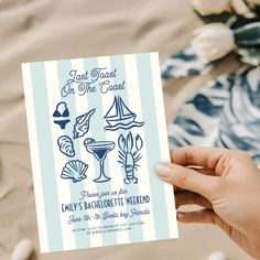 Handdrawn Last toast coast Bachelorette Weekend Quirky Invitations, Last Toast On The Coast, Charleston Bachelorette, Toast On The Coast, Bachelorette Cruise, Bachelorette Weekend Invitations, Wedding Reception Invitations