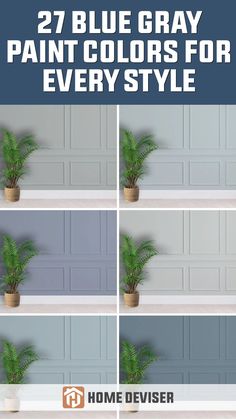 27 Blue Gray Paint Colors for Every Style