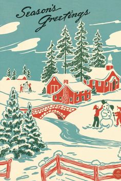 vintage christmas aesthetic posters, christmas illustration vintage Images Noêl Vintages, Decor Illustration, Vintage Christmas Images, Holiday Poster, Christmas Time Is Here, Old Fashioned Christmas, Christmas Print, Winter Pictures