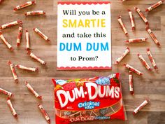 "Not sure how to ask to prom? All you need is this printable poster and some candy to be on your way!  This DIGITAL DOWNLOAD includes the 8.5\" x 11\" printable in both vertical and horizontal orientation.  Include suckers and smarties to delight your date! Check out our shop for the homecoming version of this printable (separate listing)" Ask To Prom, Cute Homecoming Proposals, Cute Prom Proposals, Asking To Prom, Dance Proposal, Dum Dums, High School Dance, Hoco Proposals