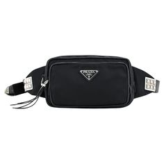 Prada beltbag in black nylon + leather, silver hardware. Condition: Excellent, like new. Packing/accessories: Box, dustbag and authenticity card. Measurements: 21cm x 12cm x 6cm Prada Sling Bag, Packing Accessories, Sling Bag Men, Card Measurements, Prada Nylon, Accessories Box, Leather Silver, Black Nylon, Black Nylons