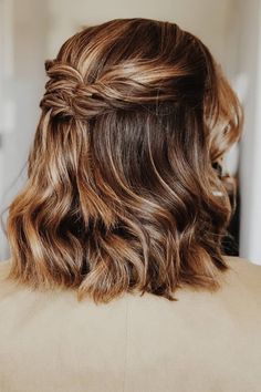 Hp Wedding, Short Bridal Hair, Hoco Hair Ideas Short, Quick Hairstyles, Half Up Hair