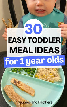 Things To Feed A One Year Old, Chicken Recipes For One Year Old, Meals For My One Year Old, Blw Lunch Ideas 1 Year, Baby Meals 1 Year Finger Foods, Easy One Year Old Meals, Dinner Ideas For One Year Old