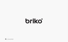 the word briko is written in black on a white background