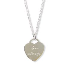 Silver Handwriting Heart Necklace. Our handwriting  is so personal to each of us and a love one's meaningful words mean even more to us after they are gone. These heart necklaces can be engraved with either your own handwritten message, or a loved one's writing from a card/note. A special way to have a loved one with you always. The front is engraved with yours or your loved one's true handwriting. Order your photo necklace and treat you or a loved one to a meaningful gift. We only require a pho Meaningful Heart-shaped Everyday Jewelry, Meaningful Everyday Heart Jewelry, Sterling Silver Hand Stamped Heart Charm Necklace, Hand Stamped Heart Sterling Silver Charm Necklace, Meaningful Charm Necklaces For Anniversary, Everyday Engraved Meaningful Charm Necklaces, Sterling Silver Hand Stamped Heart Pendant Necklace, Hand-stamped Sterling Silver Heart Pendant Necklace, Everyday Meaningful Engraved Charm Necklaces