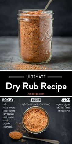 the ultimate dry rub recipe in a jar