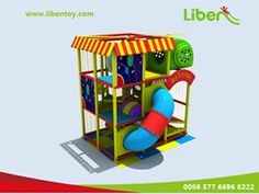 the children's indoor playground equipment with slide and climbing wall for sale in china