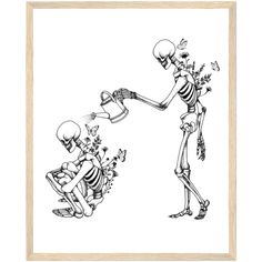 84cecf07-bf1d-4f40-aa80-371f6e2cfd4e No Lyrics, White Canvas Art, Dancing Skeletons, Halloween Wall Decor, Skeleton Art, Zach Bryan, Skeleton Print, Home Tattoo, Halloween Wall Art