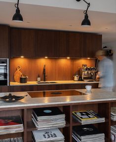 a kitchen filled with lots of counter top space