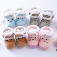 Product Description Great baby shower gift Christmas gift baby birthday gift   Soft fabric, breathe freely, absorb sweat, keep warm.   Anti-slip design keeps baby in .   Package content:1 pair baby shoes(Not Including shoes box)   Main Material: Premium quality cotton. Soft material makes baby feel comfortable.   The Size Mark On The shoes Is Chinese Size Number.Please allow 1-3mm error due to manual measurement.   Insole Length=Foot Length+0.8cm   Closure Type:Hook&Look   Warm Reminder:Differen Baby Winter Boots, Dinosaur Halloween Costume, Slippers Socks, Fur Snow Boots, Baby In Snow, Toddler Slippers, Warm Snow Boots, Warm Slippers, Baby Halloween Costumes