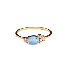 "Real Gold Ring, Diamond Opal Engagement Rings, Opal Ring, Opal Stacking Ring, Dainty Daimond Ring, Gold Opal Ring, 14k Gold Ring, Opal Ring, Bridesmaid Gift DIAMOND OPAL RING The Ring Details Rose Gold, Yellow Gold, White Gold * Solid Gold (All Gold) * Diamond : 0.12 Carat F Color SI Quality * Setting Type: Micro Pave * Number of Stones:5 * Band Width: 1.20 mm * Ready to Ship 7 Business Days Please carefully choose your ring size from the option menu during checkout. Should you have any questio Oval Opal Ring, Vintage Opal Ring, Opal Stacking Ring, Minimalist Diamond Rings, Opal Ring Vintage, Gold Opal Ring, October Birthstone Ring, Rings Opal, Gold Ring Diamond