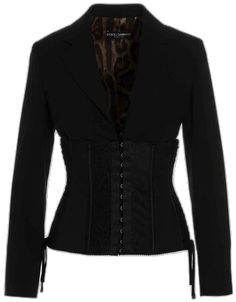 Corset Blazer, Feminine Chic, Women Corset, Black Corset, Summer Fashion Outfits, Lace Detail, Fashion Classy, Coats For Women, Clothing Brand