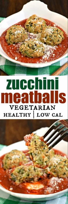 zucchini meatballs with tomato sauce and parmesan cheese are the perfect appetizer