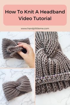 how to knit a headband with video instructions