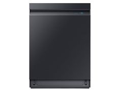 a black dishwasher on a white background