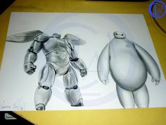 NEW DRAWING - BAYMAX - BIG HERO 6 by carlolanni New Drawing, Hero 6, Big Hero 6, Big Hero, Deviantart, Humanoid Sketch