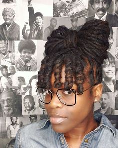 Loc Bow Styles, Locs Bow Hairstyle, Loc Styles For Photoshoot, Loc Knot Bangs, Loc Bantu Knot Styles, Loc Bangs Styles, Loc Petals Hairstyles, Loc Versatility, Loc Bantu Knots