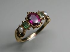 Suffragette Jewellery, Silver Pearl Ring, Antique Jewelry Rings, Victorian Ring, Bangles Jewelry Designs, Victorian Rings