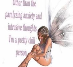 a fairy sitting on top of a white sheet with a poem written in the background