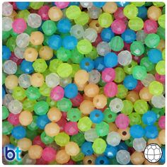 many different colors of beads are shown in this image and there is also an additional color for each bead