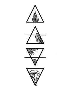 the three triangles have different shapes and sizes to represent their respective individual needs, as well as what they are for each other