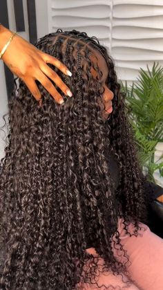 Long Curly Braids For Black Women