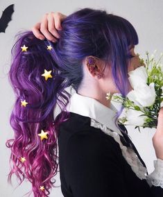 Space Hair, Galaxy Hair, Dyed Hair Inspiration, Hair Inspiration Short, Colour Combo, Hair Dye Colors