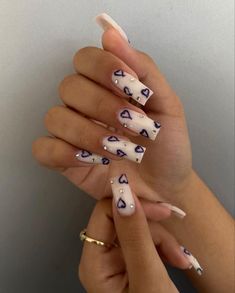 Acrylic Nail Designs Square, Initial Nail Ideas, Short Acrylic Nails Designs, Square Acrylic Nails, Fire Nails, Dream Nails, Funky Nails