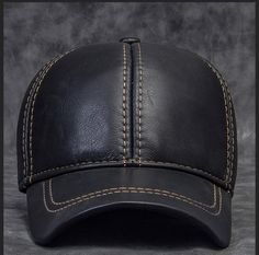 Leather baseball cap. Buckle adjusting strap. Lined.[custom tab]FABRIC #1: 100% GENUINE CALF LEATHER | LINING #1: 100% COTTON [/custom tab] Casual Leather Baseball Cap With Curved Visor, Casual Leather Six-panel Baseball Cap, Adjustable Leather Baseball Cap With Curved Visor, Casual Leather Baseball Cap With Curved Brim, Classic Leather Baseball Cap For Outdoor, Adjustable Black Leather Baseball Cap, Black Leather Adjustable Baseball Cap, Black Leather Snapback Hat, Classic Leather Six-panel Baseball Cap