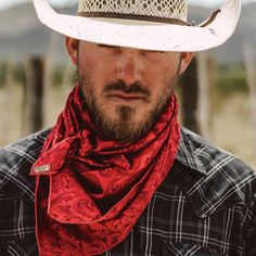 Cowboy With Bandana, Red Bandana Outfit, Wild Rag Outfits, Wild Rags Outfits, Western Outfits Mens, Cowboy Scarf, Fog Painting, Professor Style, Mens Western Style