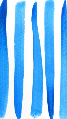 four different shades of blue ink on white paper