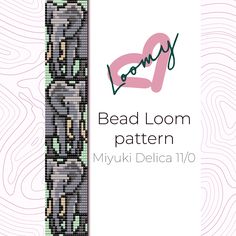 the bead loom pattern is designed to look like an elephant