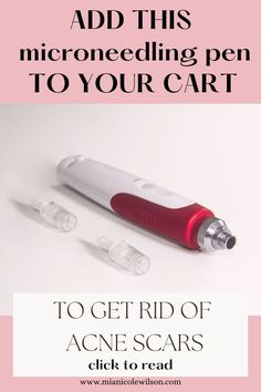 a picture of a microneedling pen to get rid of acne scars Acne Scar