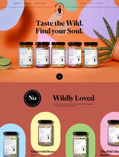 the website design for wildly loved